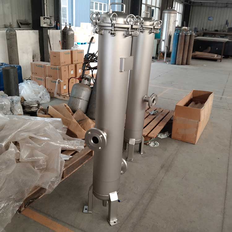 華豫供應快裝法蘭式精密過濾器-帶支架 內置PP折疊濾芯