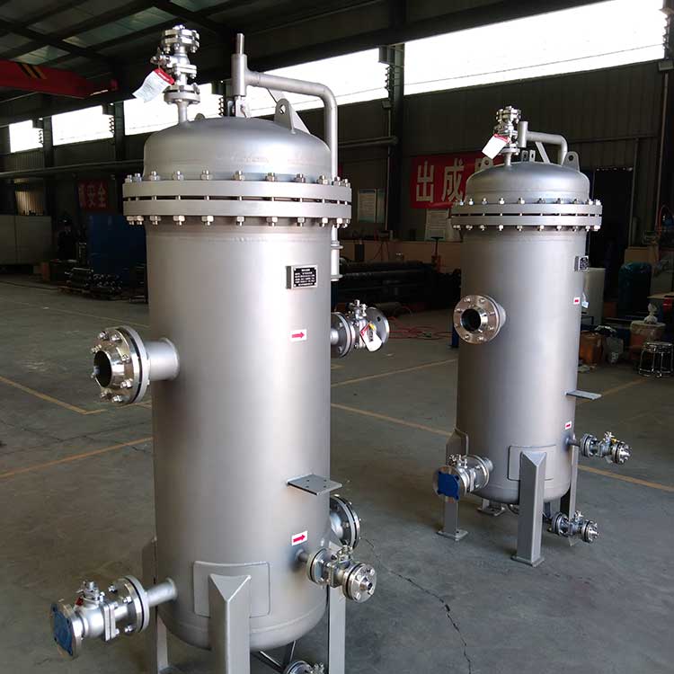 華豫生產(chǎn)供應(yīng)DN100-PN10進(jìn)出口徑-精密過(guò)濾器-內(nèi)置10支濾芯
